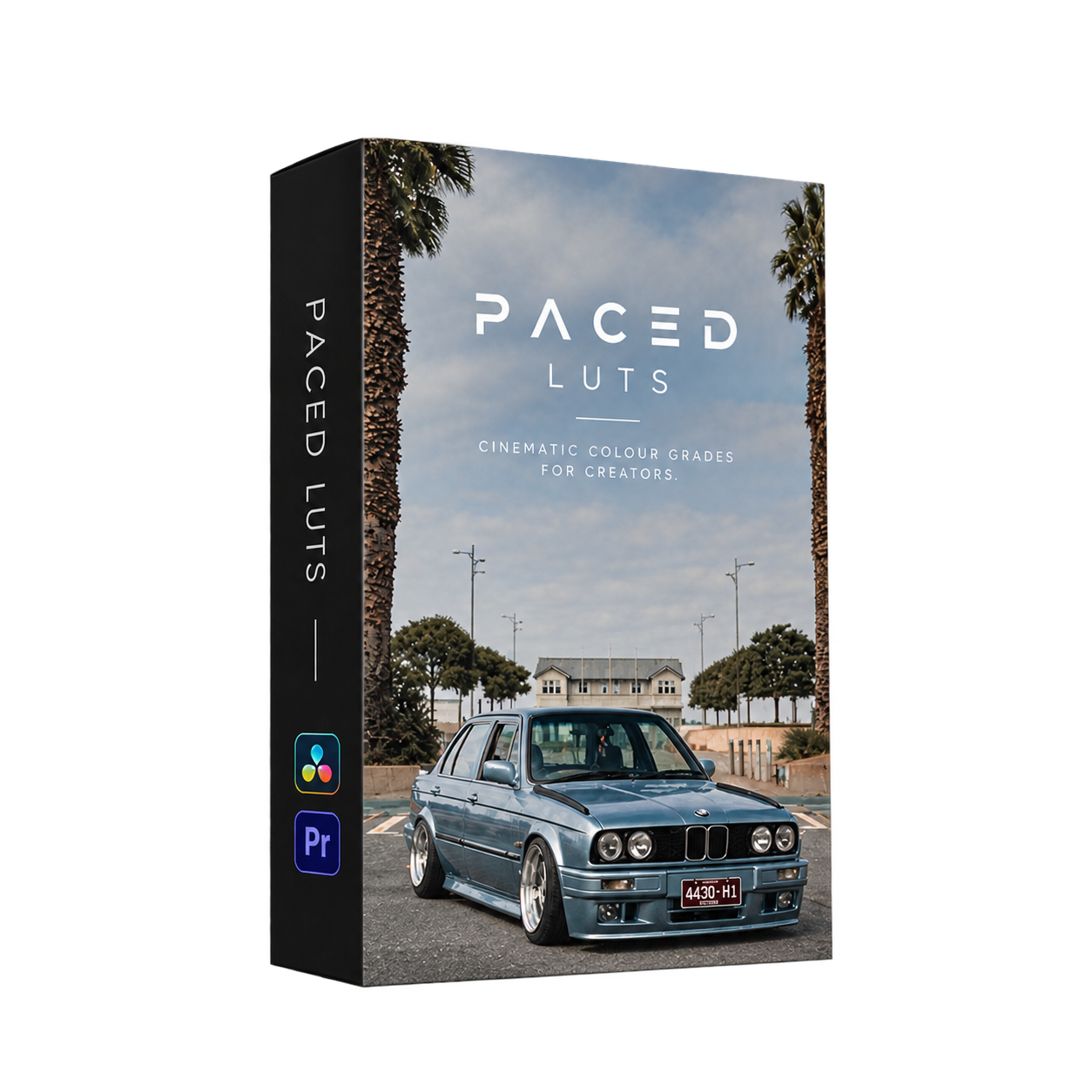 Paced Media LUT Pack box mock-up